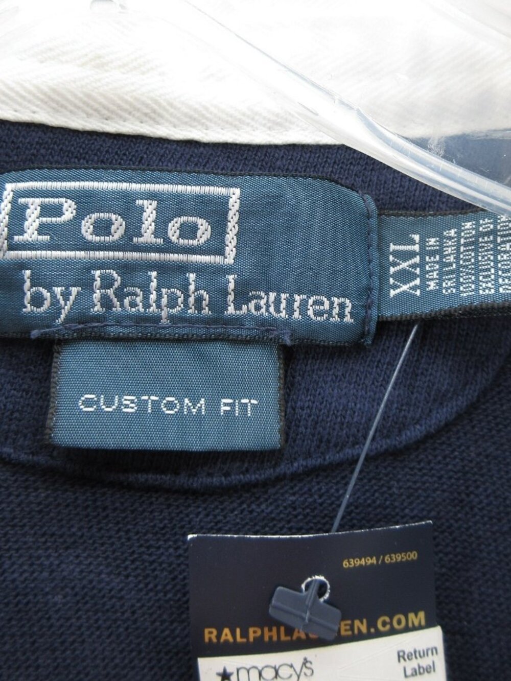 Polo Ralph Lauren Rugby Polo Shirt XXL Crest Striped Custom Fit Preppy* - Picture 12 of 13
